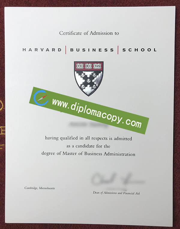 Harvard Business School diploma, HBS fake degree