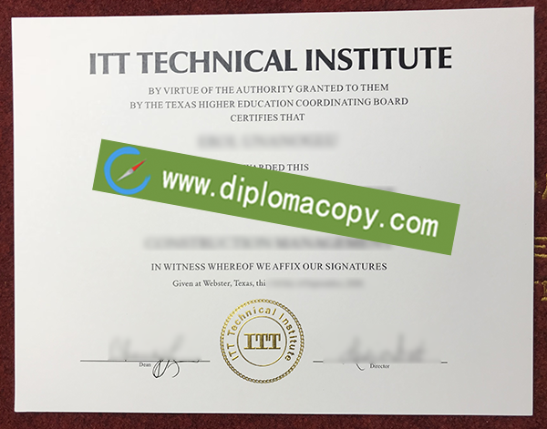 ITT Technical Institute diploma, ITT Tech fake degree