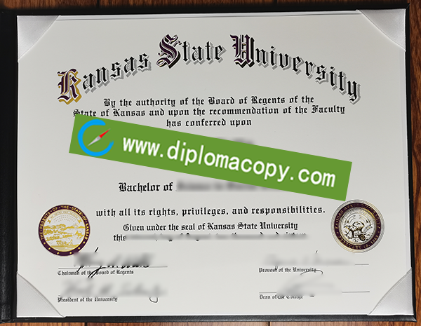 Kansas State University diploma, KSU fake degree
