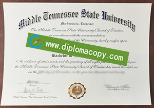 buy fake Middle Tennessee State University diploma