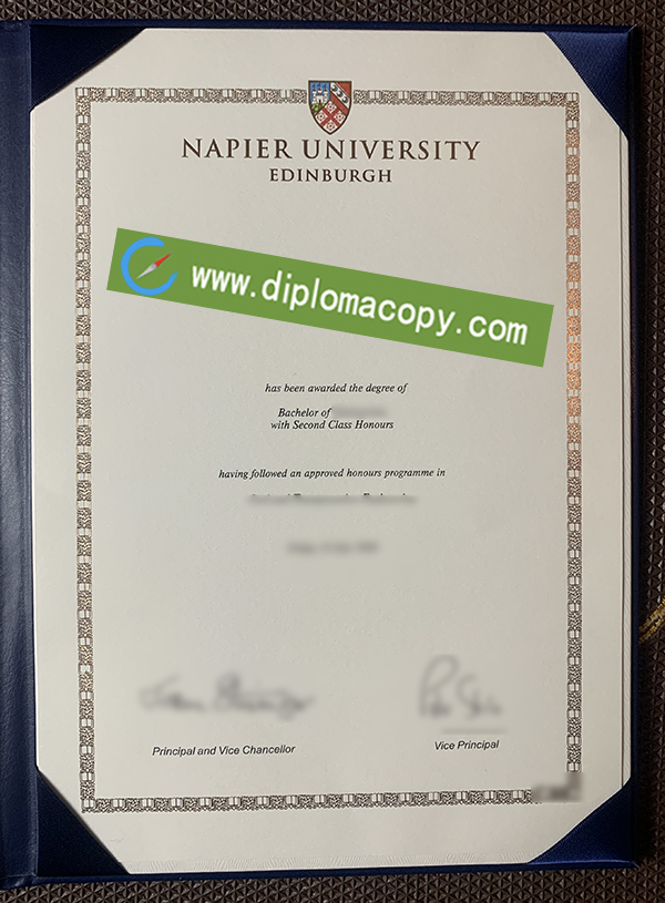 Edinburgh Napier University diploma