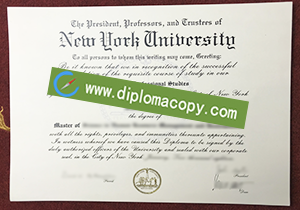 buy fake New York University diploma