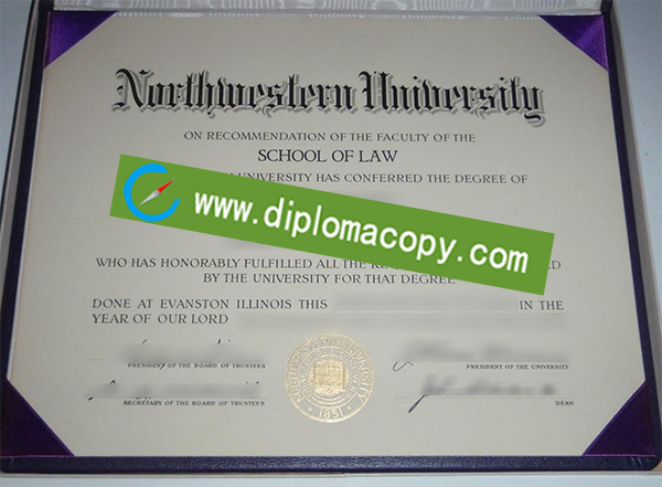 Northwestern University diploma