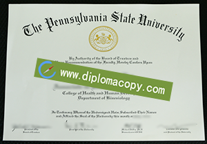 buy fake Pennsylvania State University diploma