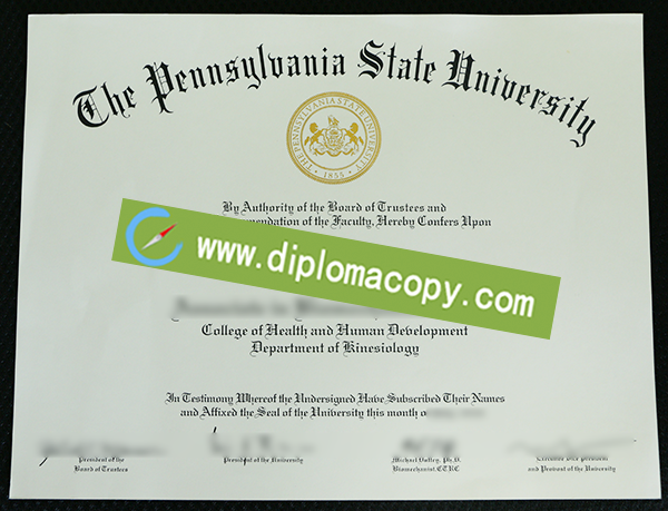 Pennsylvania State University degree, buy fake PSU degree