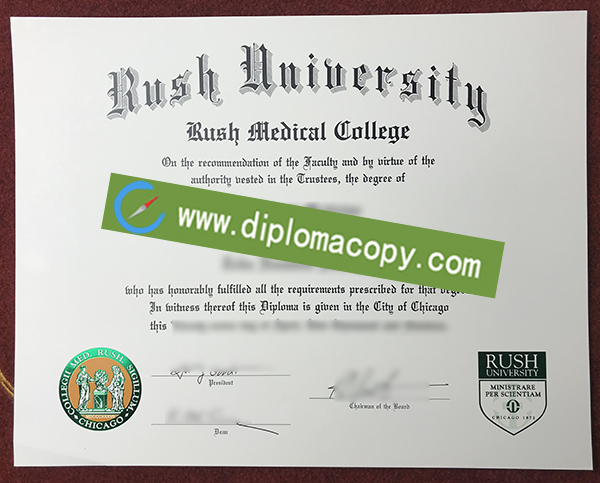 Rush University diploma, buy Rush Medical College fake diploma