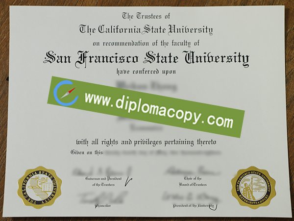 San Francisco State University degree, buy fake SFSU diploma