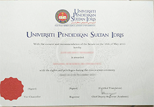 buy fake Sultan Idris Education University diploma