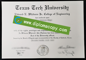 buy fake Texas Tech University diploma