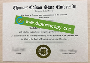 buy fake Thomas Edison State University diploma