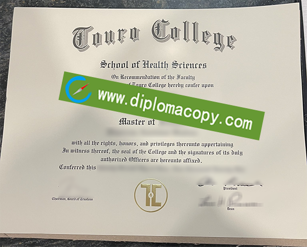 Touro College diploma