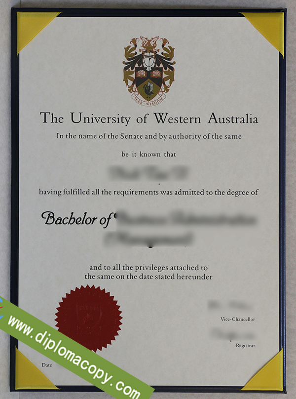 University of Western Australia degree, UWA fake diploma