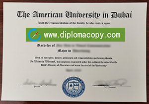 buy fake American University in Dubai diploma