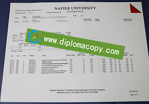 buy fake Edinburgh Napier University transcript