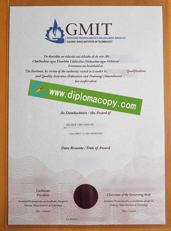 Galway-Mayo Institute of Technology degree, GMIT fake diploma