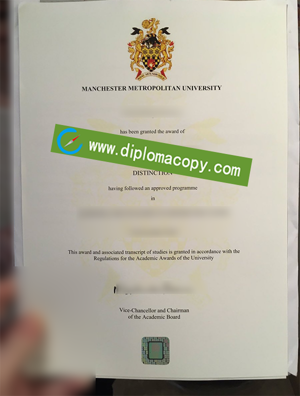Manchester Metropolitan University degree, Manchester Metropolitan University fake diploma