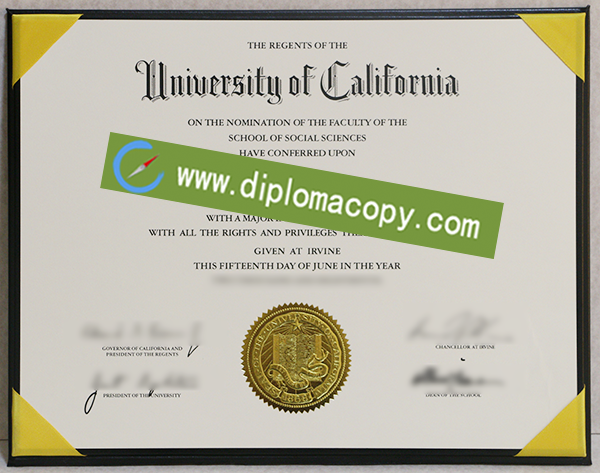 University of California Irvine diploma, UC Irvine fake degree