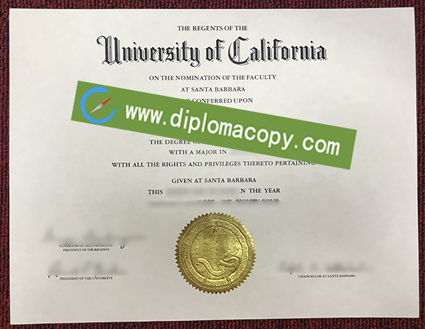 UC Santa Barbara diploma, fake University of California Santa Barbara degree