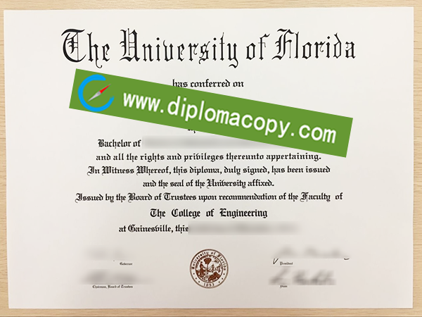University of Florida diploma, University of Florida fake degree