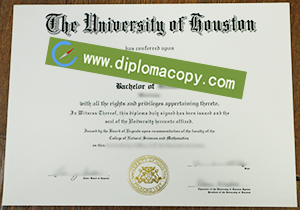 buy University of Houston fake diploma