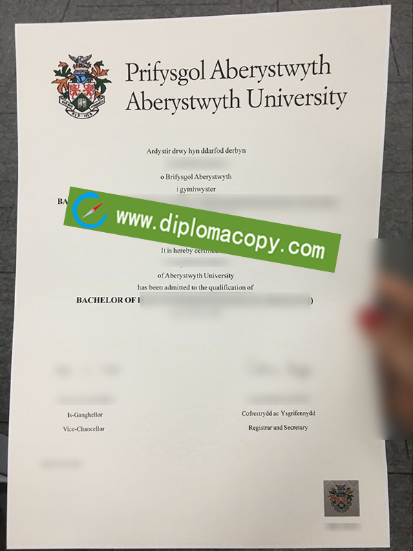 Aberystwyth University diploma, Prifysgol Aberystwyth degree