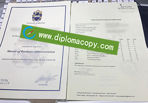 buy fake Aston University diploma transcript