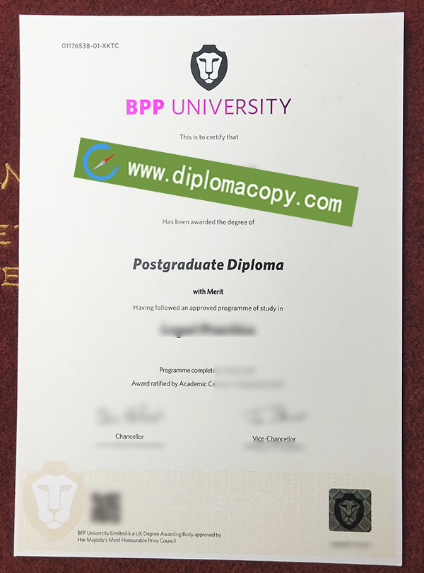BPP University diploma, BPP University fake degree