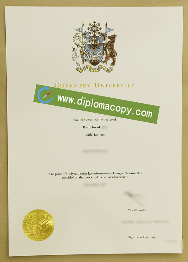 Coventry University diploma, Coventry University fake degree