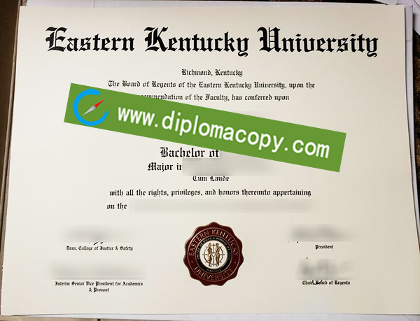 Eastern Kentucky University degree, Eastern Kentucky University fake diploma