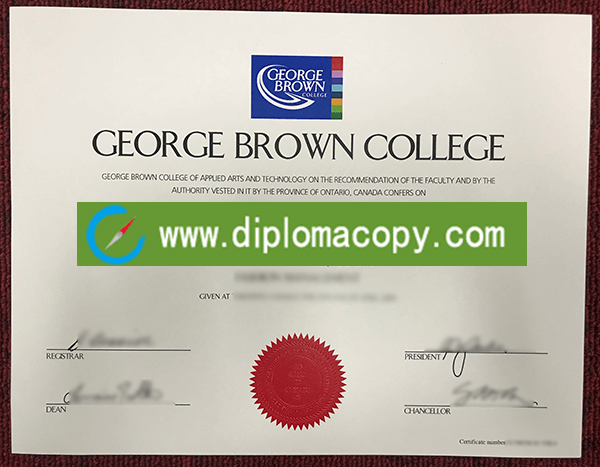 buy fake diploma, George Brown College fake degree