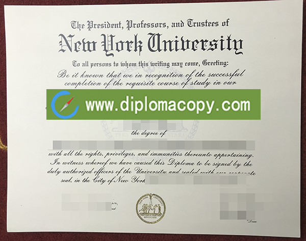 buy fake diploma, New York University fake degree