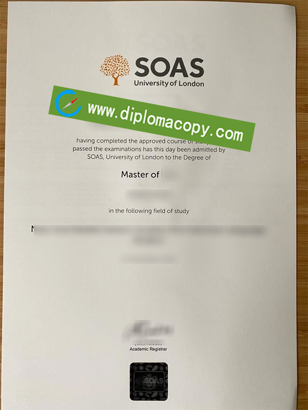 SOAS University of London diploma, SOAS University of London fake degree