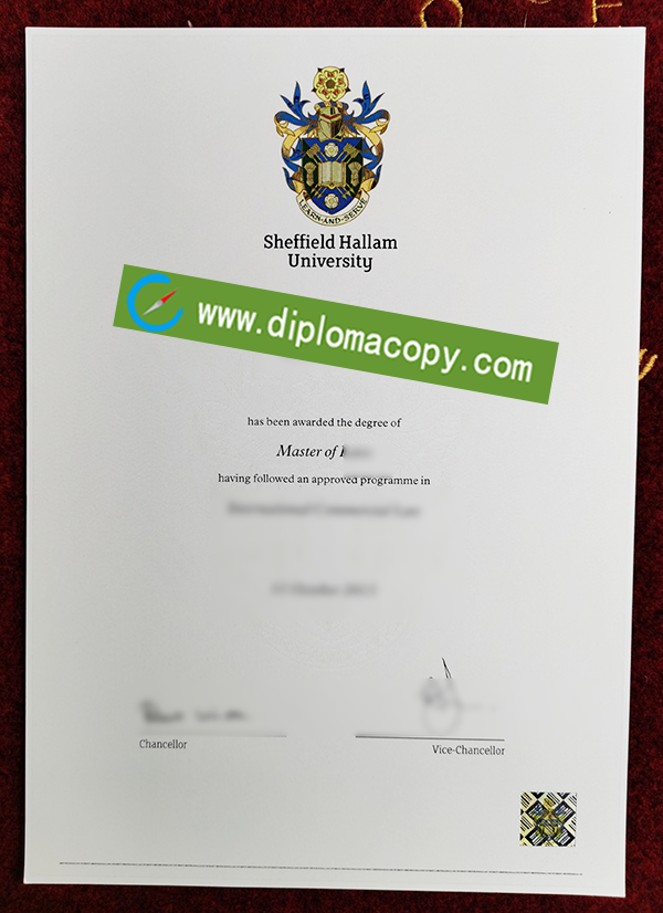 Sheffield Hallam University diploma, Sheffield Hallam University fake degree
