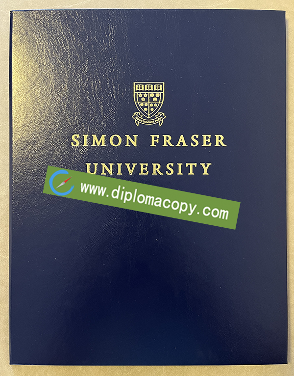 Simon Fraser University diploma cover, Simon Fraser University degree 