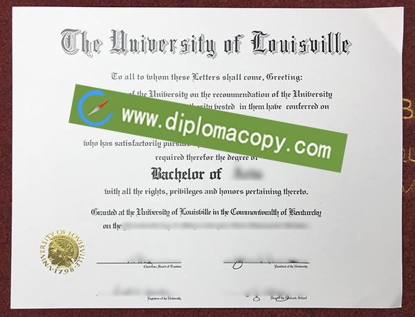 University of Louisville degree, University of Louisville fake diploma