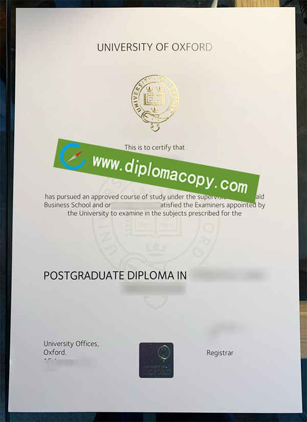 University of Oxford diploma, University of Oxford fake degree