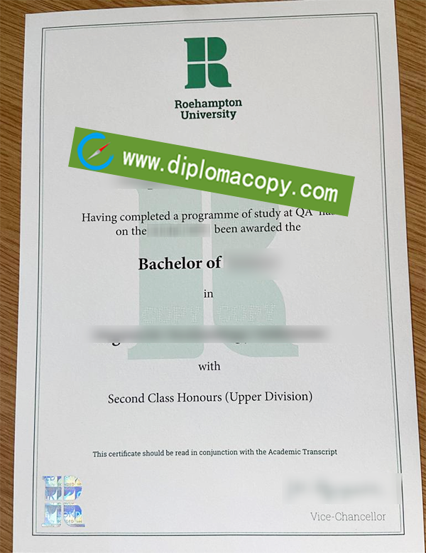 University of Roehampton diploma, University of Roehampton fake degree