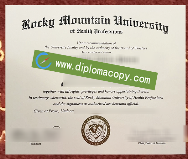 Rocky Mountain University diploma, Rocky Mountain University fake degree