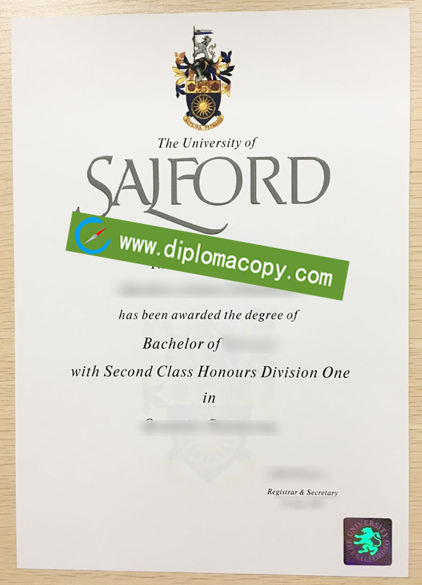 University of Salford degree, University of Salford fake diploma