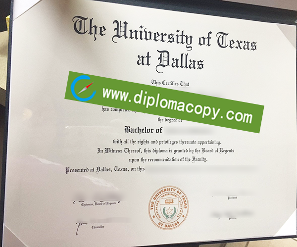 University of Texas at Dallas diploma, UTD fake degree