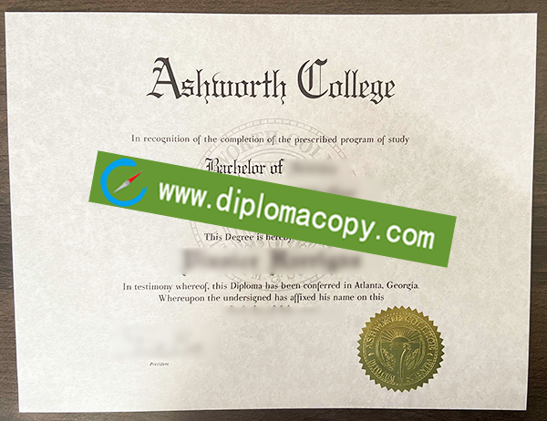 Ashworth College diploma, Ashworth College fake degree