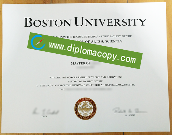 Boston University diploma, Boston University fake degree