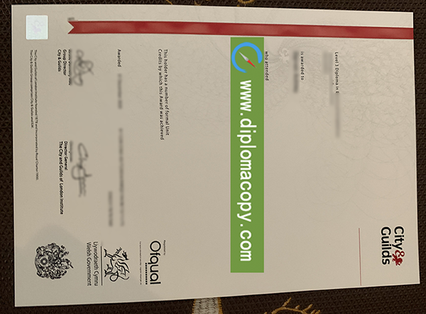 City & Guilds certificate, buy fake diploma