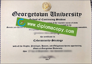 buy fake Georgetown University diploma
