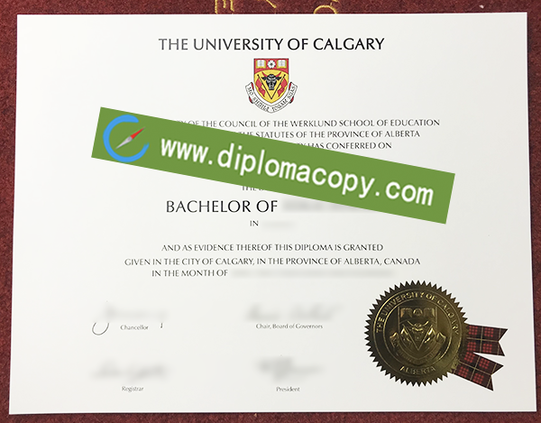 University of Calgary diploma, University of Calgary fake degree