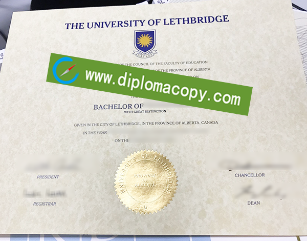 University of Lethbridge diploma, University of Lethbridge fake degree