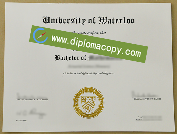 University of Waterloo degree, University of Waterloo fake diploma