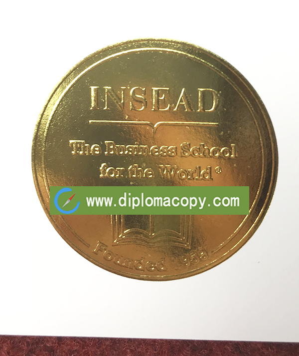 INSEAD degree seal, fake INSEAD diploma, 