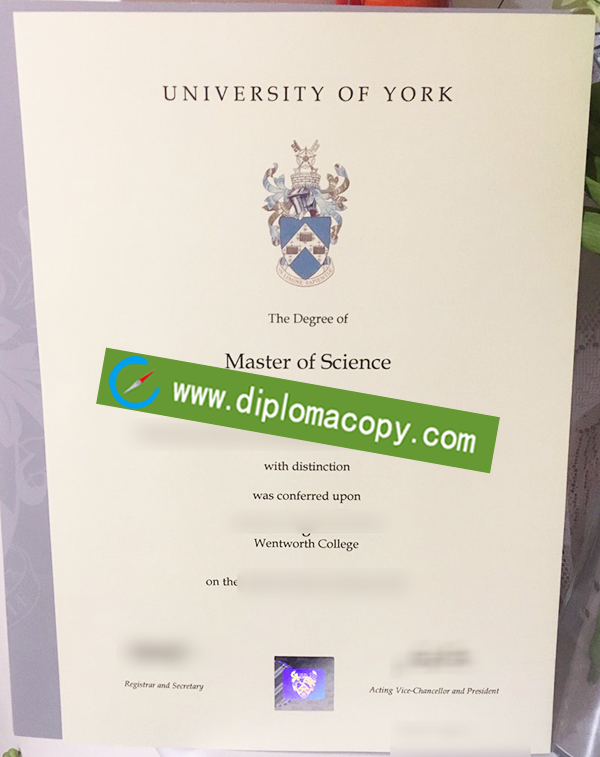University of York diploma, University of York fake degree