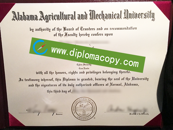 Alabama A&M University diploma, fake Alabama A&M University degree